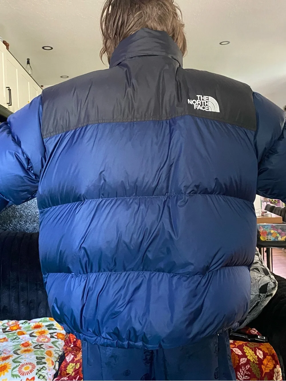 The North Face Blue and Black Men’s Puffer Jacket